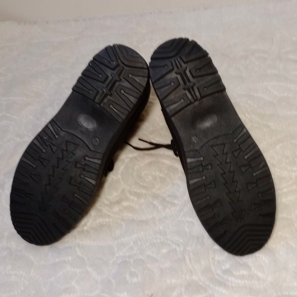 SQL BLACK FAUX SUEDE ANKLE BOOTS SIZE 41/8 - Picture 7 of 12